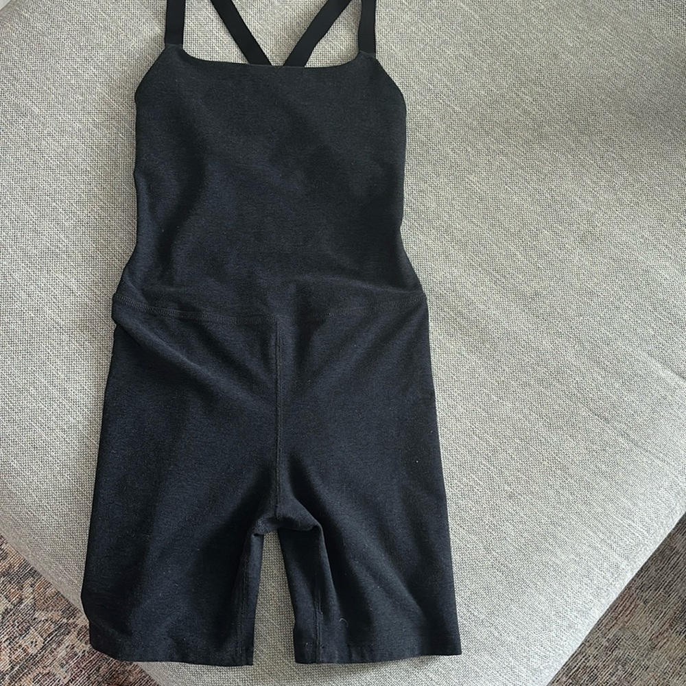 Beyond yoga spacedye short onesie